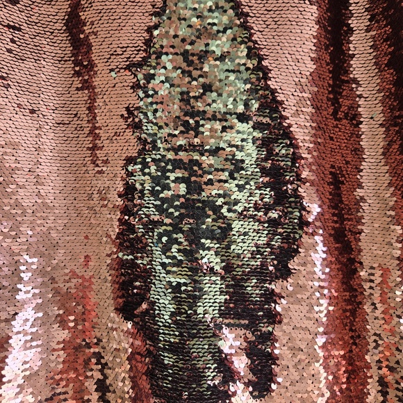 Eva Mendes for New York & Co. Two-Toned Sequin Pencil Skirt - Pink/Silver - Picture 3 of 10